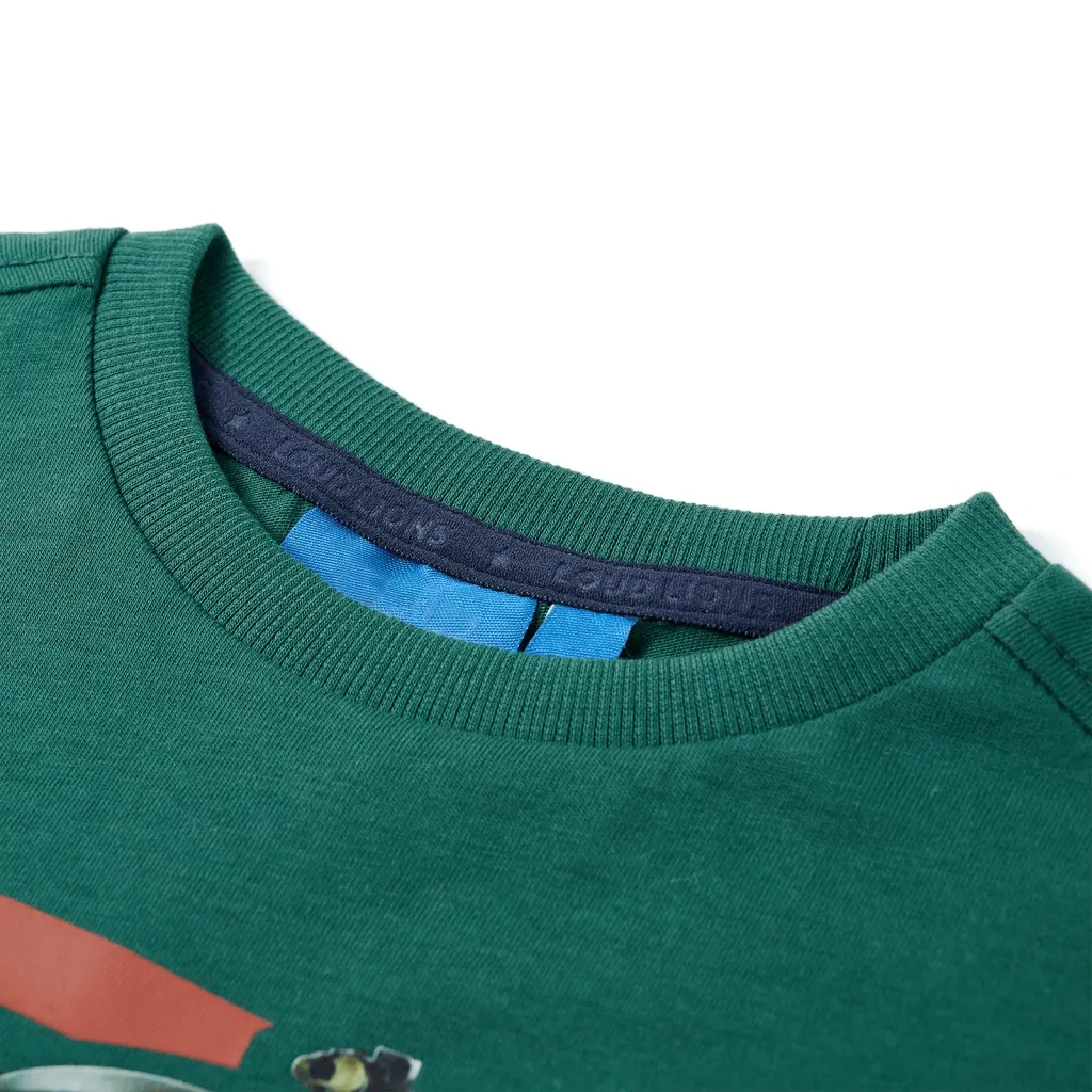 Maglietta per Bambini Maniche Lunghe Verde 128 12647