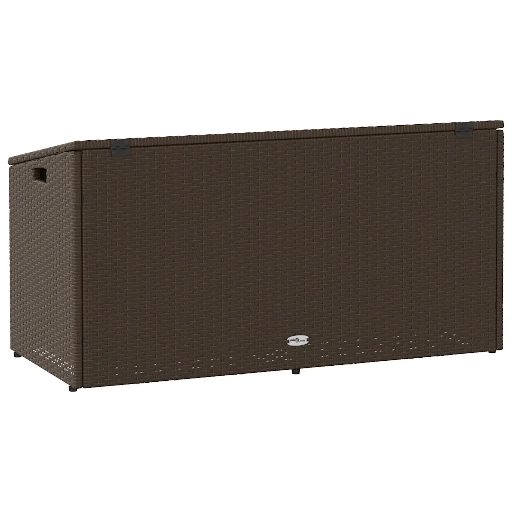 vidaXL Baule da Giardino Marrone 110x50x58 cm in Polyrattan