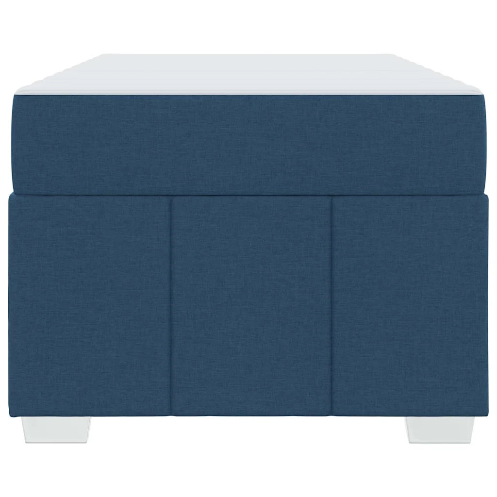 Struttura del letto con materasso Blu 100 x 200 cm Tessuto