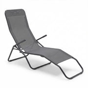Marvin Lettino Basculante da Giardino Swing Sdraio Oscillante in Acciaio Telo Textilene Traspirante Relax Ergonomico per