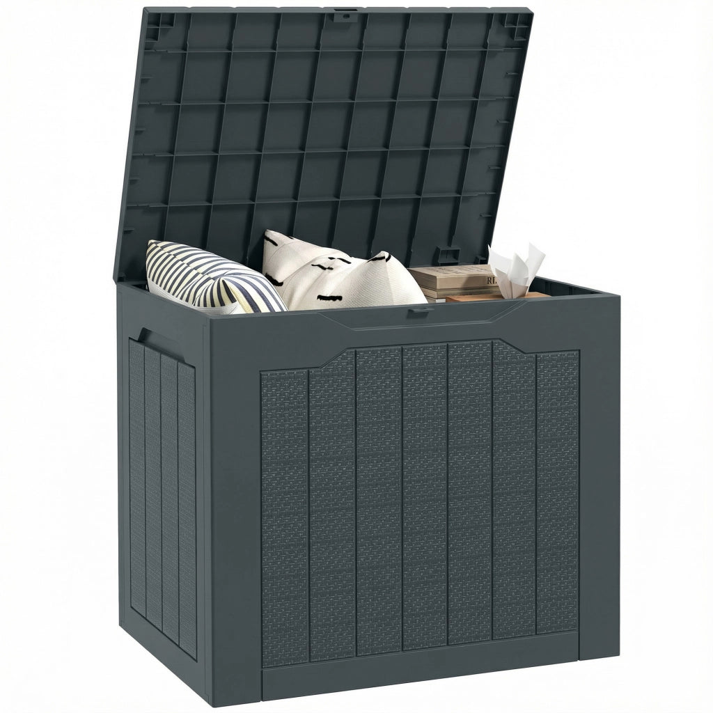 Coffre da giardino 93L ¨C zephmum ¨C 56x41x50 cm grigio scuro