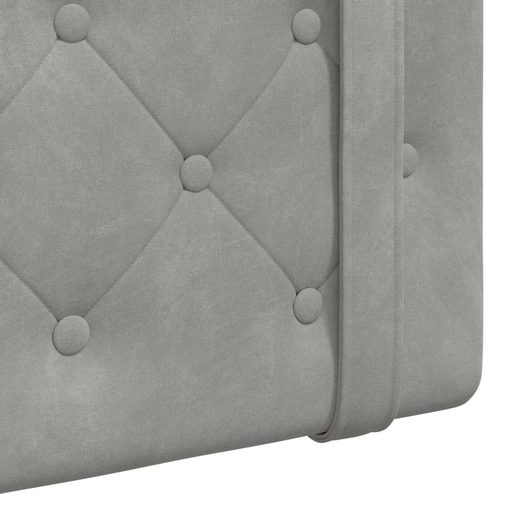 Testiera sospesa Grigio chiaro Velluto 42031663