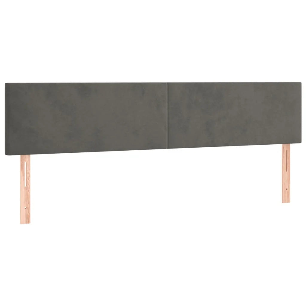 Letto a Molle con Materasso e LED Grigio Scuro 160x200 cm cod mxl 37949