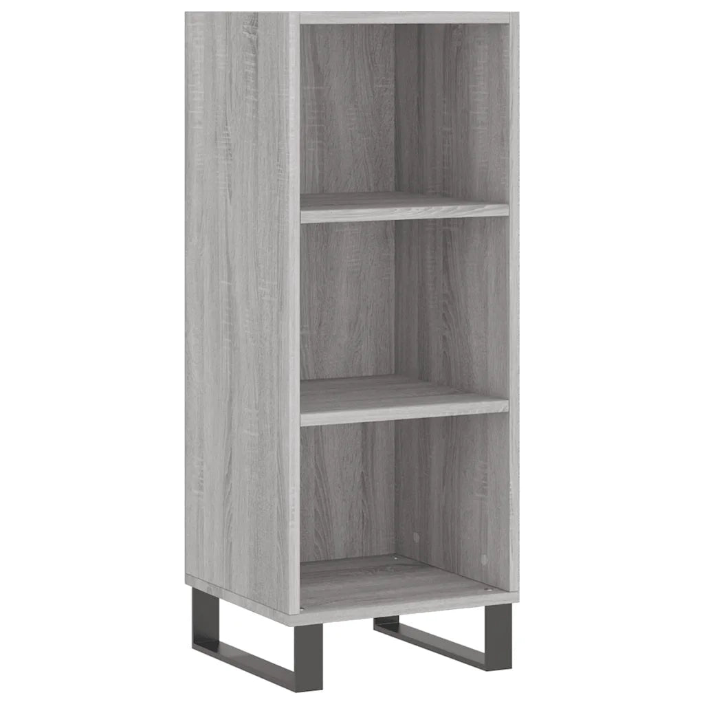 Credenza Grigio Sonoma 34,5x32,5x90 cm in Legno Multistrato 828762