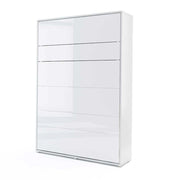 Lenart bed concept LETTO PIEGHEVOLE LED cm 151x46-228x217h Bianco lucido