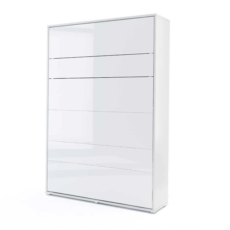 Lenart bed concept LETTO PIEGHEVOLE LED cm 151x46-228x217h Bianco lucido