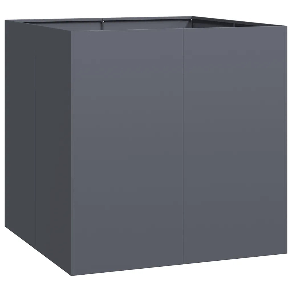 Fioriera Antracite 80x80x80 cm in Acciaio 860782