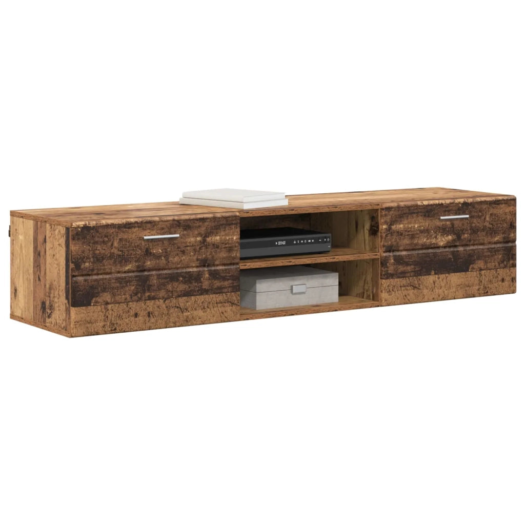 Armadio in Legno con cassetto Legno vecchio 150 x 39 x 30 cm CFW7193608