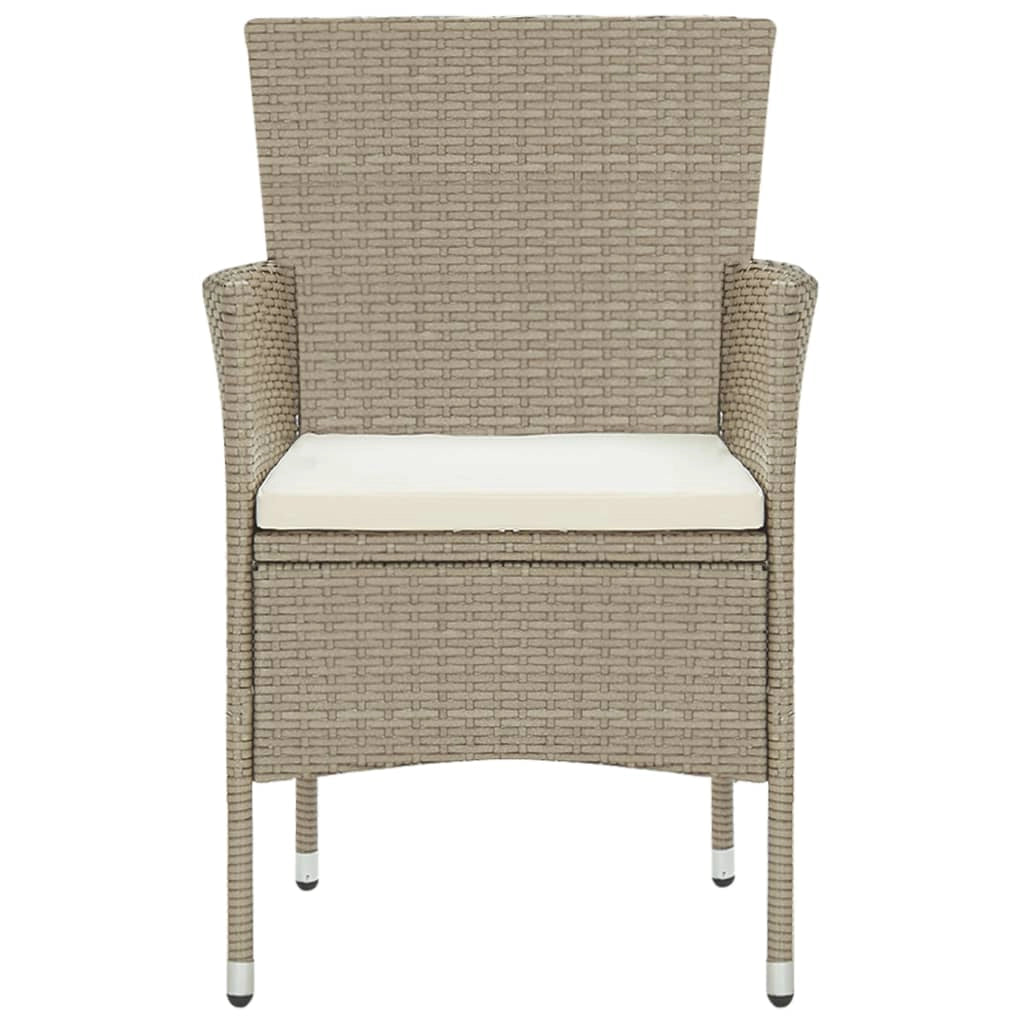 Set da pranzo da giardino per esterni 3 pezzi in resina di vimini beige 02_0013684