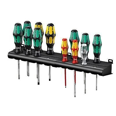Wera 05051010001 Kraftform XXL Set Cacciaviti 12 Pezzi con Impugnatura Ergonomica Lasertip e Isolamento VDE 1000 Volt colore Nero