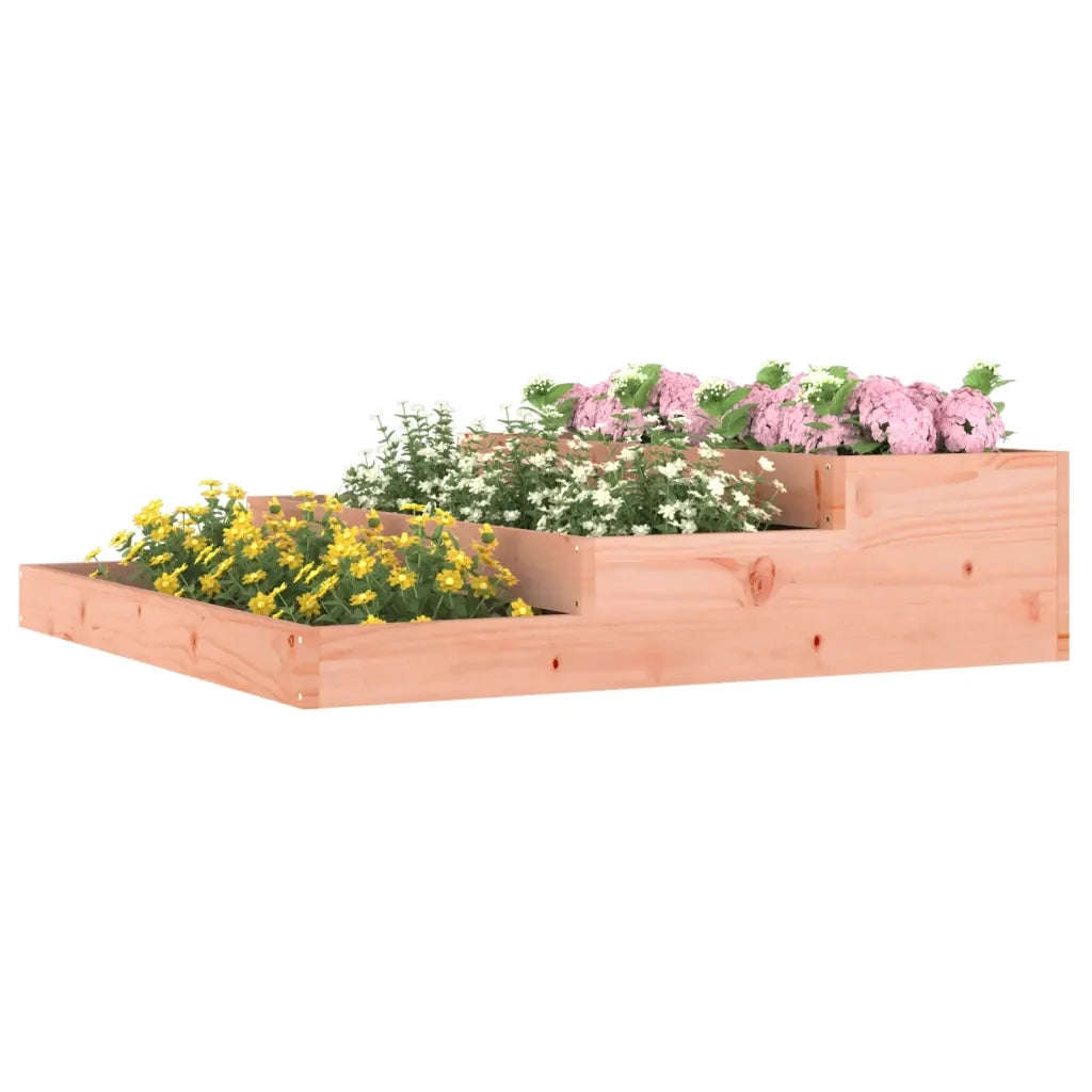 Fioriera | Cassetta per fiori | Vaso 107x107x27 cm in Legno Massello di Douglas