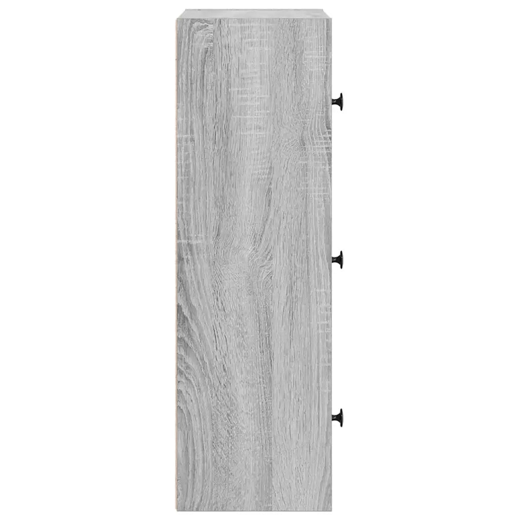 Libreria Grigio Sonoma 40x24x77 cm in Legno Multistrato 860369