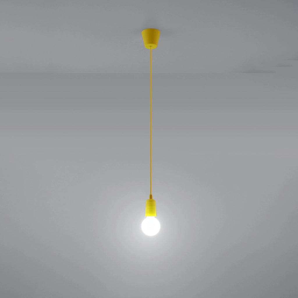Lampada a sospensione Matero 1 gialla Pure Lume E27