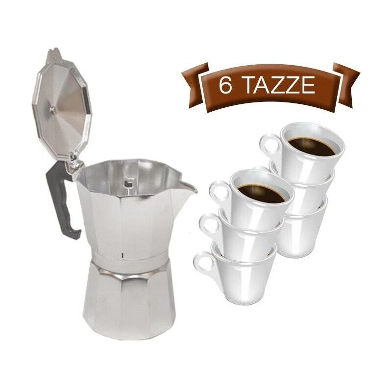 MAURY'S CAFFETTIERA MICA LA MOKA DA 6 TAZZE