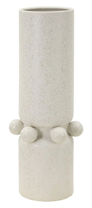 Vaso Ceramica Bubbles Ø15,5x41 cm in Ceramica Crema