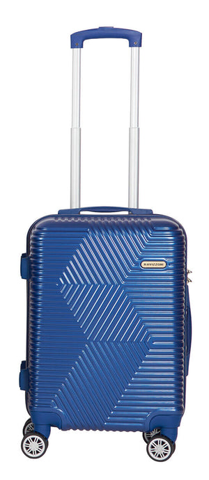 Trolley Valigia Bagaglio a Mano Rigido in ABS 4 Ruote TSA Ravizzoni Haiti Blu