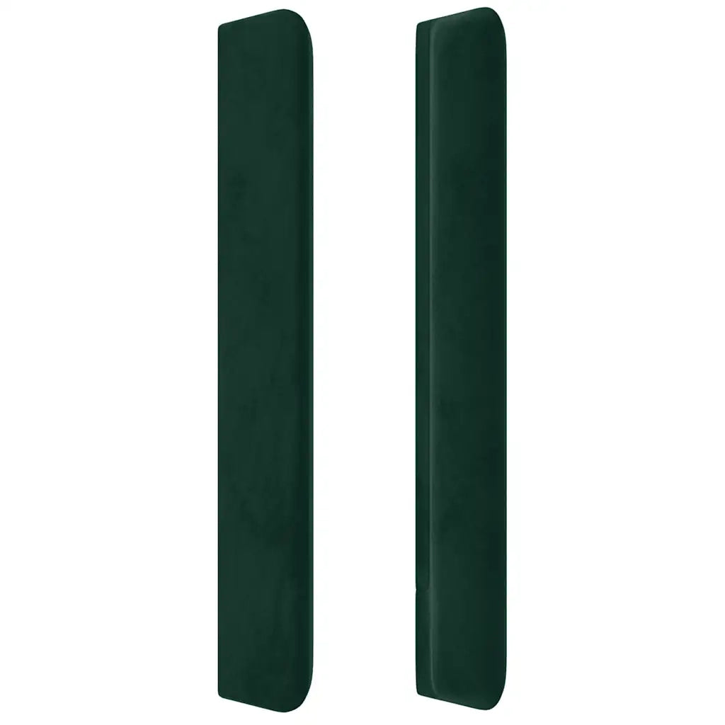 Testiera a LED Verde Scuro 163x16x118/128 cm in Velluto 3124343