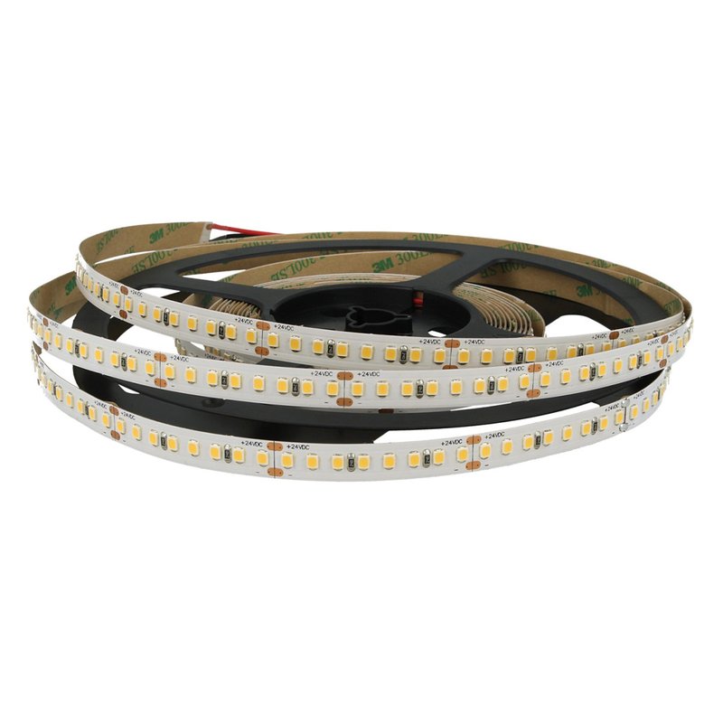 24V Bobina Striscia Led 18W/M CRI 98 Sun Feel Bianco Freddo 800 Smd 2835 5 Metri
