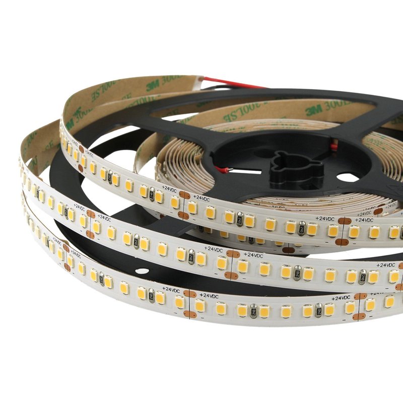 24V Bobina Striscia Led 18W/M CRI 98 Sun Feel Bianco Freddo 800 Smd 2835 5 Metri