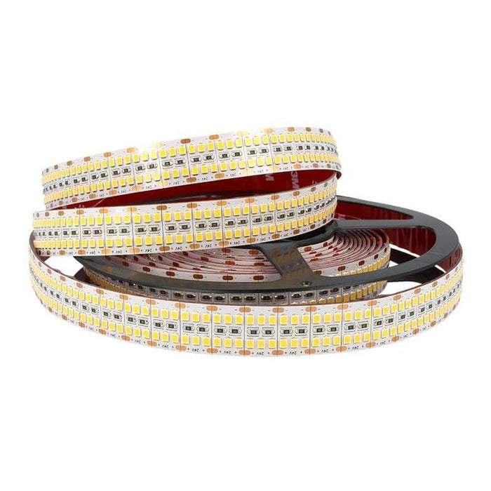 24V Bobina Striscia Led 20mm 75W/M Bianco Caldo 2400 SMD 2835 5 Metri
