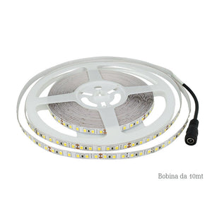 24V Bobina Striscia Led Da 10 Metri IP20 3000K 7,2W/M 1200 smd 2835 600 LM/M SKU-212622
