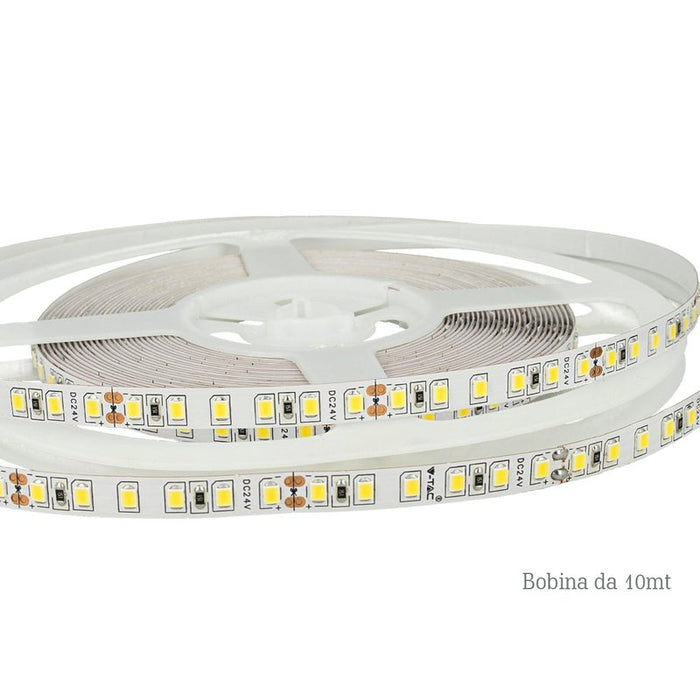 24V Bobina Striscia Led Da 10 Metri IP20 3000K 7,2W/M 1200 smd 2835 600 LM/M SKU-212622