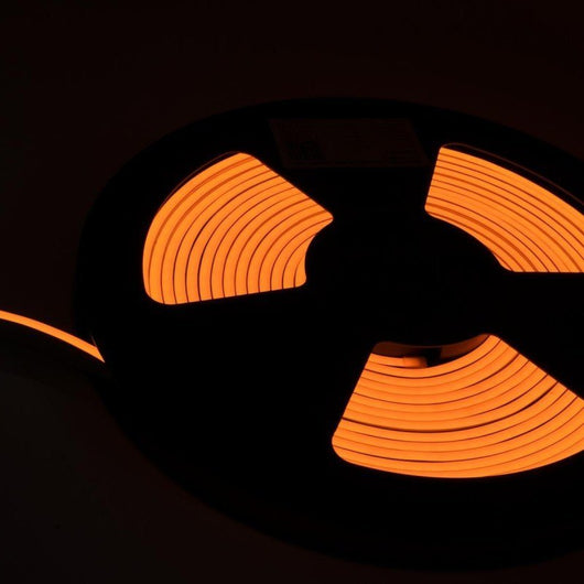 24V Bobina LED Neon Flex Giallo Yellow 10 Metri IP65 10W/M Tagliabile