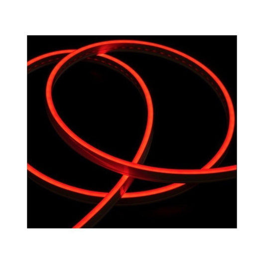 24V Bobina Led Neon Flex Colore Rosso 10 Metri IP65 10W/M Tagliabile Dove Vuole
