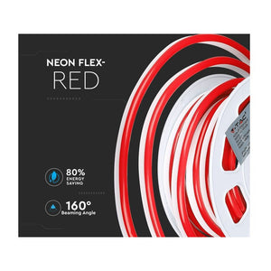 24V Bobina Led Neon Flex Colore Rosso Red 10 Metri IP65 8W/M SKU-2516