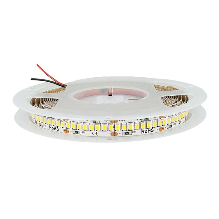 24V Bobina Striscia LED 30W/M 140LM/W 4200LM/M Bianco Caldo 2700K 1200 SMD 2835 5 Metri