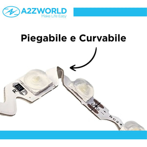 24V Bobina Striscia Led Curvabile Ripiegabile Bianco Freddo Con Lente 180 Gradi 20W/M 8mm 300 smd 6060 Per Cassone Pubblicitario Senza Ombra BL2454F MS12546