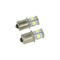Lampada LED Canbus 24V BA15S G18,5 R5W Bianco 8 SMD 5050 Camion Bus Barca