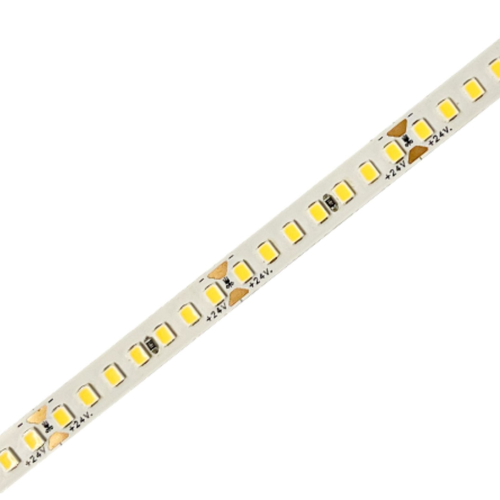 24V Striscia Led SMD Da 10 Metri, 20W/M 135lm/W 238SMD/M, Bianco Caldo 3000K, Larga 10mm, Dimmerabile PWM, Tagliabile ogni 7 smd da 29mm, IP20, CRI>80
