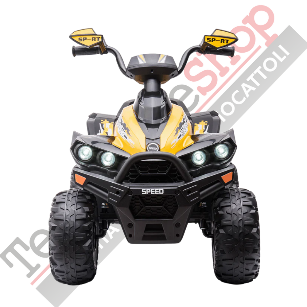 Quad Elettrico per Bambini Quad Medio Sport 12V-Giallo