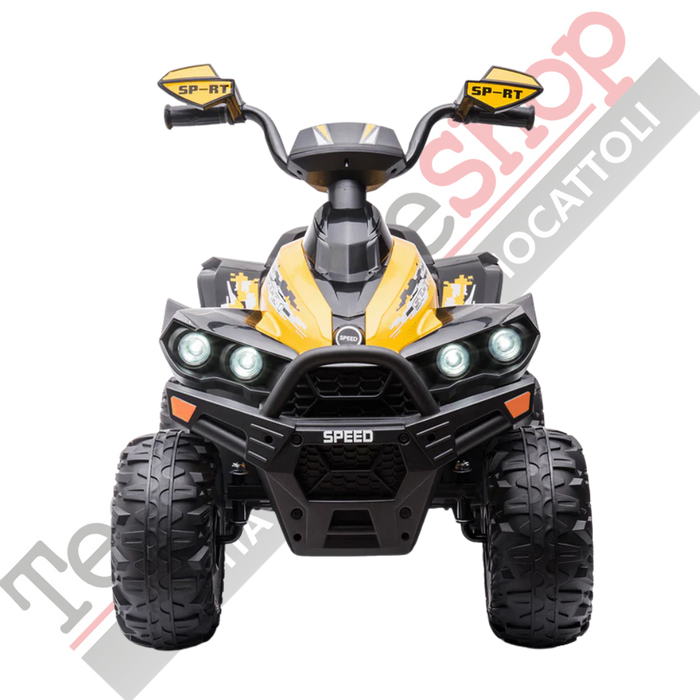 Quad Elettrico per Bambini Quad Medio Sport 12V-Giallo