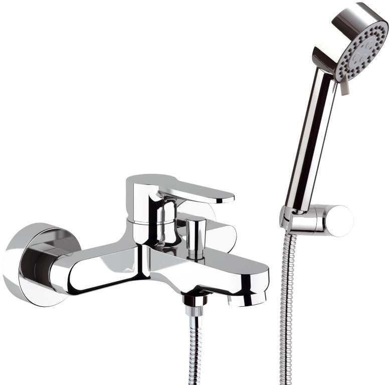 Rubinetto vasca esterno con kit doccia anticalcare a 4 funzioni - serie winner
