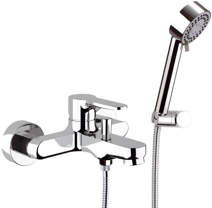 Rubinetto vasca esterno con kit doccia anticalcare a 4 funzioni - serie winner