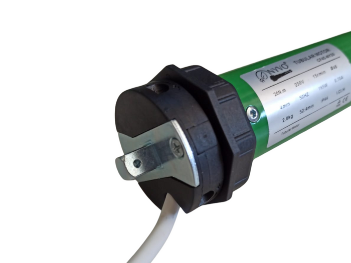 Kit Motore Tapparella Elettrica 40 kg 20 Nm Sicurezza Anti Sollevamento Rullo da 160 cm a 195 cm Completo con Blocchi di Sicurezza