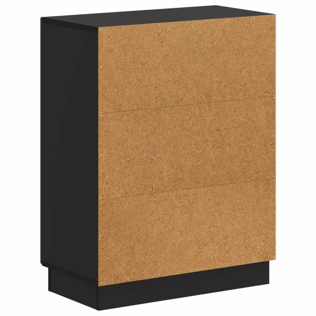 Mobiletto da Bagno HOORN Nero 59,5 x 31 x 77 cm 897276