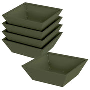 Fioriere | Cassetta per fiori | Vaso da giardino 5 pz Verde oliva 50 x 50 x 15 cm