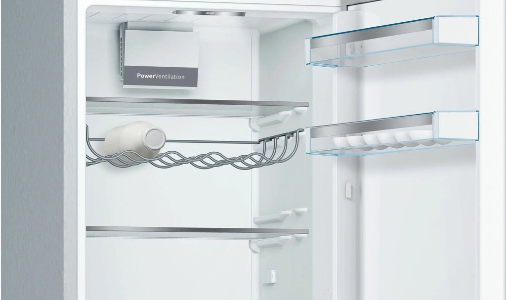 Bosch Serie 6 KGE36ALCA Frigorifero combinato da libera installazione 186 x 60 cm Metal look ?lasse C