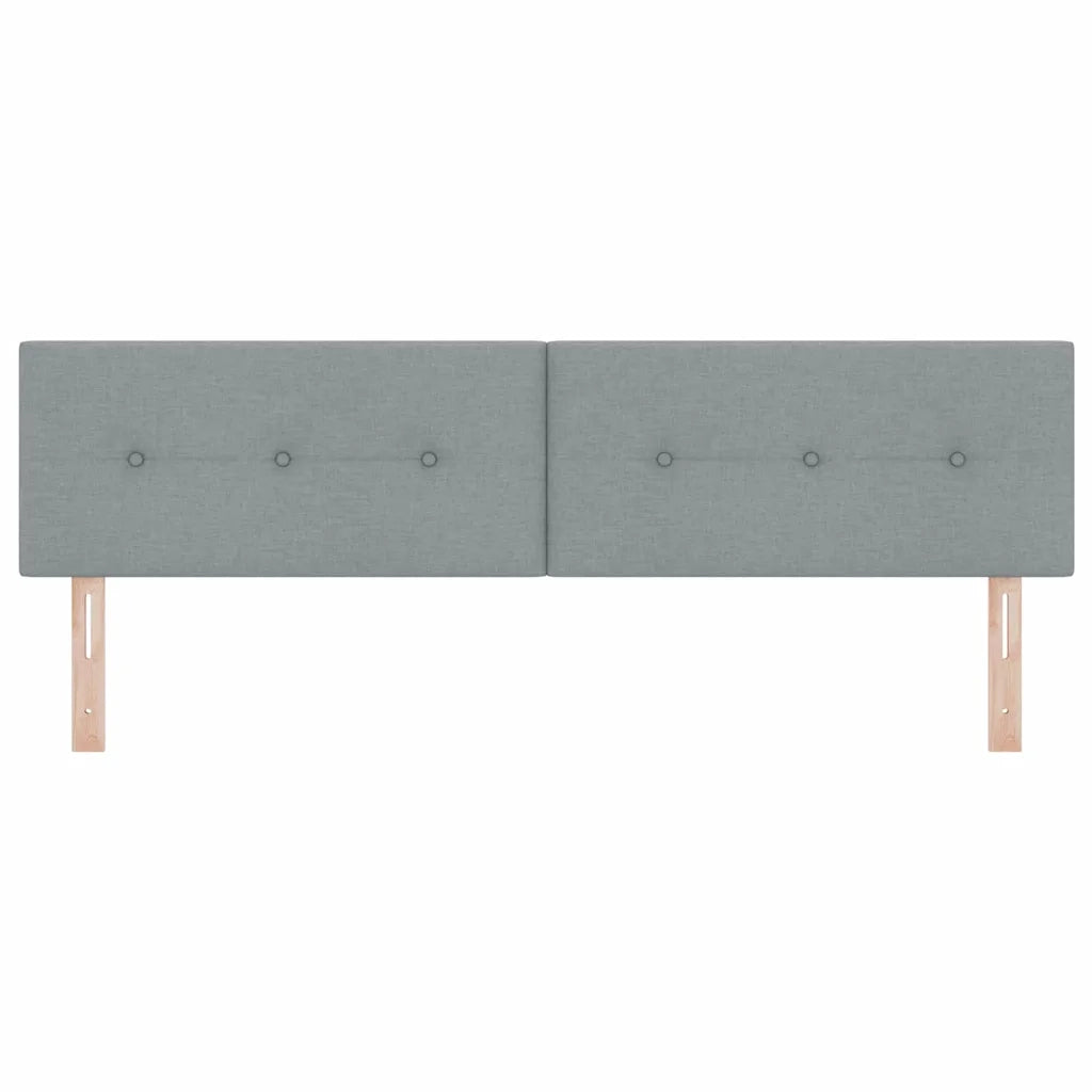 Testiera regolabile in altezza Grigio chiaro 180 cm Tessuto 42007176