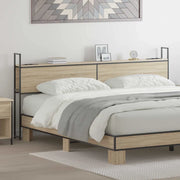Testiera con Stazione di Carica e Storage rovere sonoma 859826