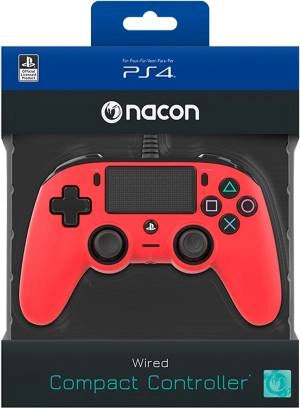 Nacon ps4ofcpadred periferica di gioco gamepad playstation 4 analogico/digitale rosso - 3499550360714
