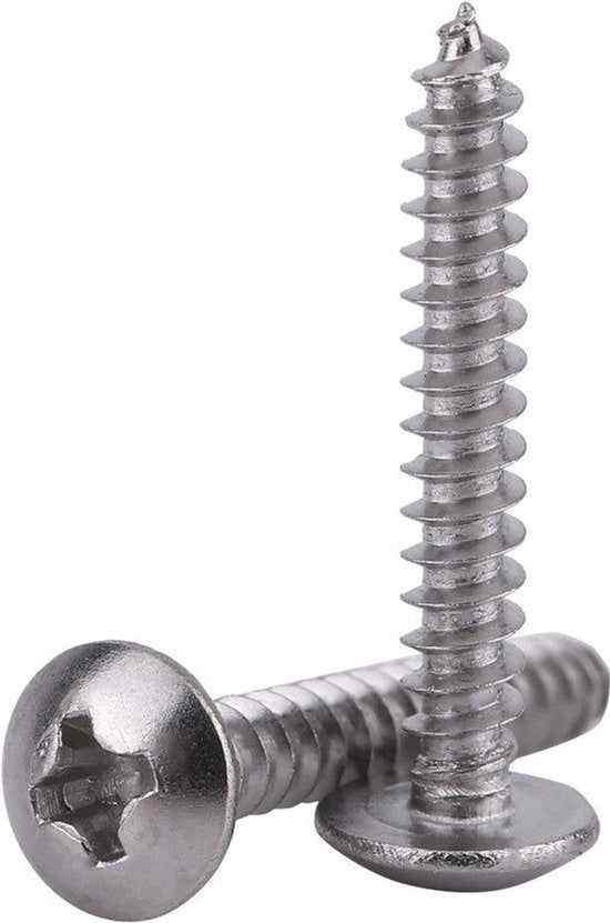 200 pezzi di viti M3 in acciaio inossidabile a testa cruciforme - viti a vite M3 x 6/8/10/12/16/20/25/30mm - set C: testa a freccia.
