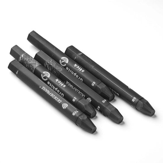 Set di matite grafite a secco jumbo acqua-resistenti - 5 pezzi - materiale eco-compatibile - matite da disegno