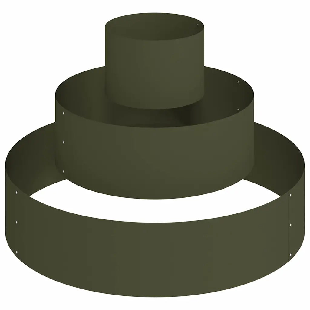 Vaso da giardino-Fioriera Esterno-Contenitore per Piante Verde oliva 90 x 90 x 20 cm