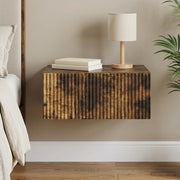 Mobiletto da notte a muro Rovere Fumo 49 x 34,5 x 20 cm 898455