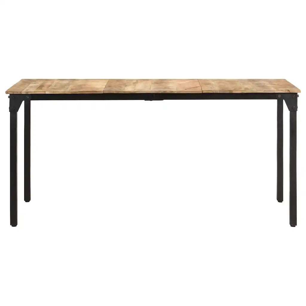 Tavolo da Pranzo 160x80x76 cm in Legno di Mango Grezzo