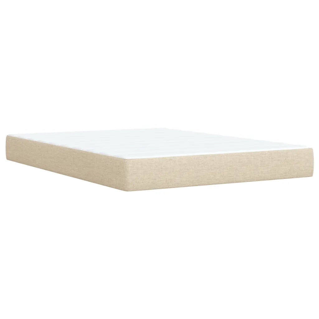 Giroletto a Molle con Materasso Crema 140x200 cm in Tessuto 3285930